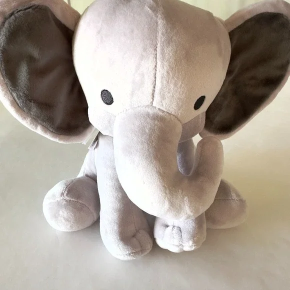 NEW Bedtime Originals Humphrey‎ Choo Choo Gray Plush Elephant-Stuffed Animal - Picture 2 of 15